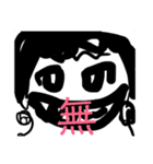 とても簡素で質素な女の子達（個別スタンプ：6）
