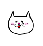 シロネコにゃーあ（個別スタンプ：3）