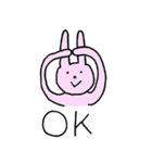 うさぎ（笑）（個別スタンプ：13）