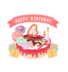 年齢の誕生日お祝いケーキ(1～40歳)（個別スタンプ：4）