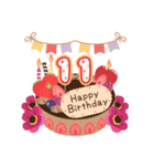 年齢の誕生日お祝いケーキ(1～40歳)（個別スタンプ：11）