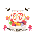 年齢の誕生日お祝いケーキ(1～40歳)（個別スタンプ：17）