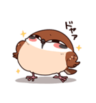 ふくよか雀（個別スタンプ：37）