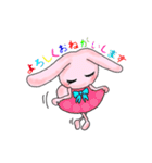 ピンクのももちゃんウサギ 2（個別スタンプ：3）
