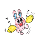 ピンクのももちゃんウサギ 2（個別スタンプ：12）