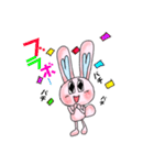 ピンクのももちゃんウサギ 2（個別スタンプ：32）
