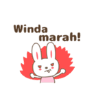 Cute rabbit stickers name, Winda（個別スタンプ：10）