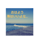 海はいいよな…（個別スタンプ：1）