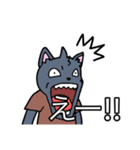 人とネコとカエル（個別スタンプ：6）