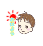 かたつむりとわんこ兄弟（個別スタンプ：1）