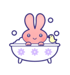 しずかなうさぎさんスタンプ（個別スタンプ：3）