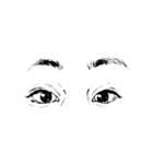 眼で語る（個別スタンプ：3）