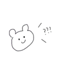 くまのなきごえはくま。（個別スタンプ：21）