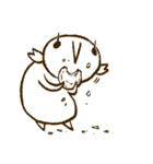 よく食べる あんこちゃん（個別スタンプ：1）