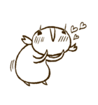 よく食べる あんこちゃん（個別スタンプ：4）