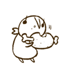 よく食べる あんこちゃん（個別スタンプ：34）