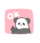 無表情だけど愛くるしいパンダちゃん（個別スタンプ：4）