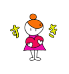 おだんごオレンジちゃん（個別スタンプ：7）