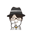 愉快な眼鏡と不愉快な仲間たち（個別スタンプ：8）