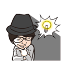 愉快な眼鏡と不愉快な仲間たち（個別スタンプ：19）