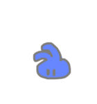 笑わないウサチャン（個別スタンプ：4）