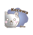 Cute bear stickers name, Dita（個別スタンプ：29）