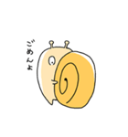 さむがりエスカルゴン（個別スタンプ：18）
