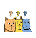率直な動物の友達！（個別スタンプ：13）