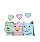率直な動物の友達！（個別スタンプ：16）