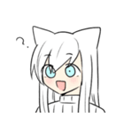 しろねこさんとくろ（個別スタンプ：8）