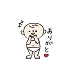 おむつ一丁赤ちゃん（個別スタンプ：3）