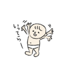 おむつ一丁赤ちゃん（個別スタンプ：25）