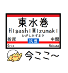 九州筑豊線(若松-原田) 気軽に今この駅だよ（個別スタンプ：7）