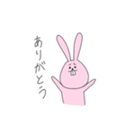 前歯のしまえないうさぎさん（個別スタンプ：3）