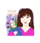 女子の呟き(英語版)（個別スタンプ：2）