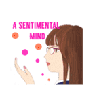 女子の呟き(英語版)（個別スタンプ：17）