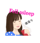 女子の呟き(英語版)（個別スタンプ：18）