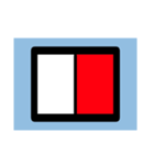 国際信号旗 簡易版（個別スタンプ：8）