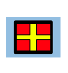 国際信号旗 簡易版（個別スタンプ：18）