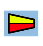 国際信号旗 簡易版（個別スタンプ：34）