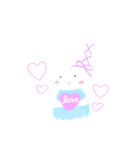 ふわふわかわいいうさぎ（個別スタンプ：3）