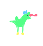 ゆるくかわいいハッピーイラスト（個別スタンプ：1）