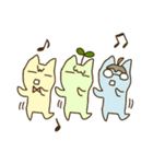 simple cat people（個別スタンプ：40）