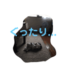 ブラックタン 白黒 牛柄 チワワ（個別スタンプ：4）