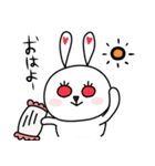 赤目うさぎ（個別スタンプ：5）