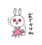 赤目うさぎ（個別スタンプ：17）