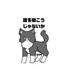 裏表白黒猫（個別スタンプ：1）