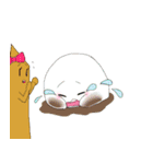 迷々（銘々）皿の和菓子ちゃん（個別スタンプ：22）