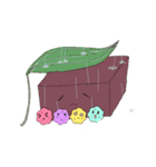 迷々（銘々）皿の和菓子ちゃん（個別スタンプ：23）