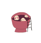 迷々（銘々）皿の和菓子ちゃん（個別スタンプ：31）
